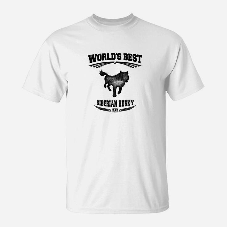 Mens Worlds Best Siberian Husky Dog Dad Men 1 T-Shirt