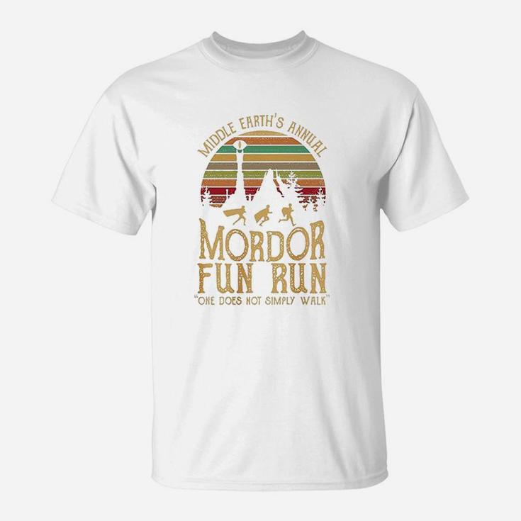 Middle Earth's Annual Mordor Fun Run One Does Not Simply Walk T-Shirt