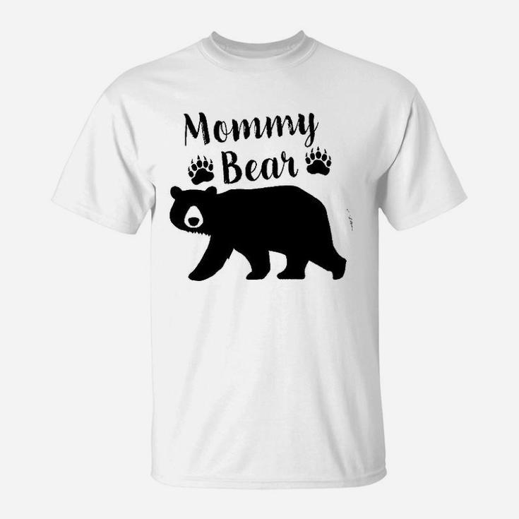 Mommy Bear In Black T-Shirt