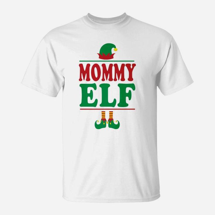 Mommy Elf Funny Elf Ugly Christmas Family T-Shirt