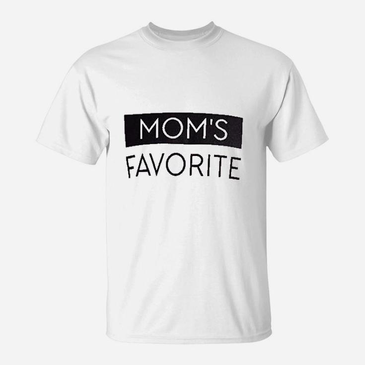 Moms Favorite Funny Son Brother Sibling Joke Mothers Day T-Shirt