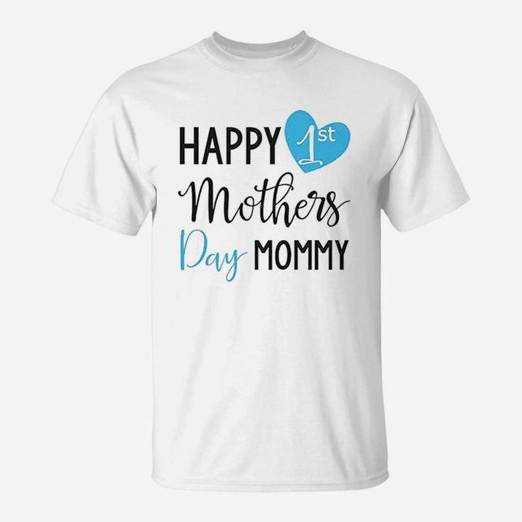 Mothers Day Baby Onesies Happy 1st Mothers Day Mommy Cute Baby T-Shirt