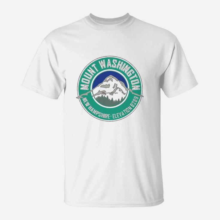 Mount Washington New Hampshire Mountain Climbing Hiking Explore Teal Graphic Tshirt Christmas Ugly Sweater T-Shirt