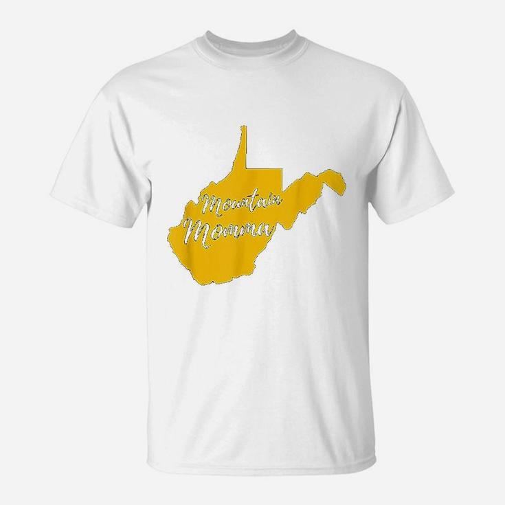 Mountain Momma West Virginia State Map T-Shirt