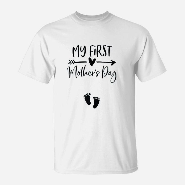 My First Mothers Day Announcement Mom To Be T-Shirt