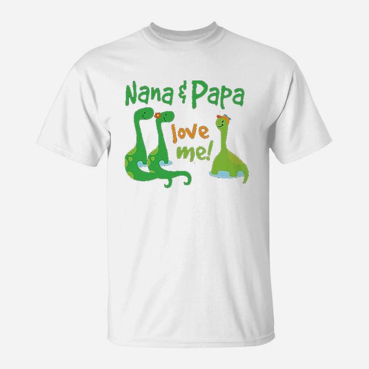 Nana Papa Love Me Dinosaur, best christmas gifts for dad T-Shirt