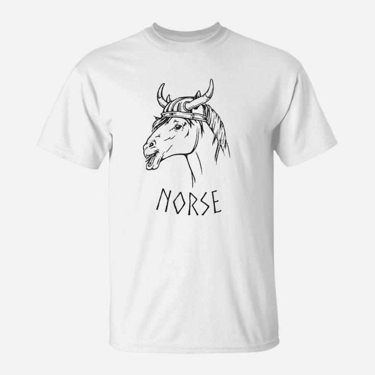 Norse Norwegian Horse Pun Dad Joke Viking T-Shirt