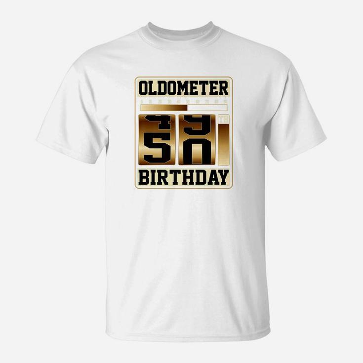 Oldometer 4950 Shirt 50 Oldometer Shirt Fathers Day Gift Premium T-Shirt