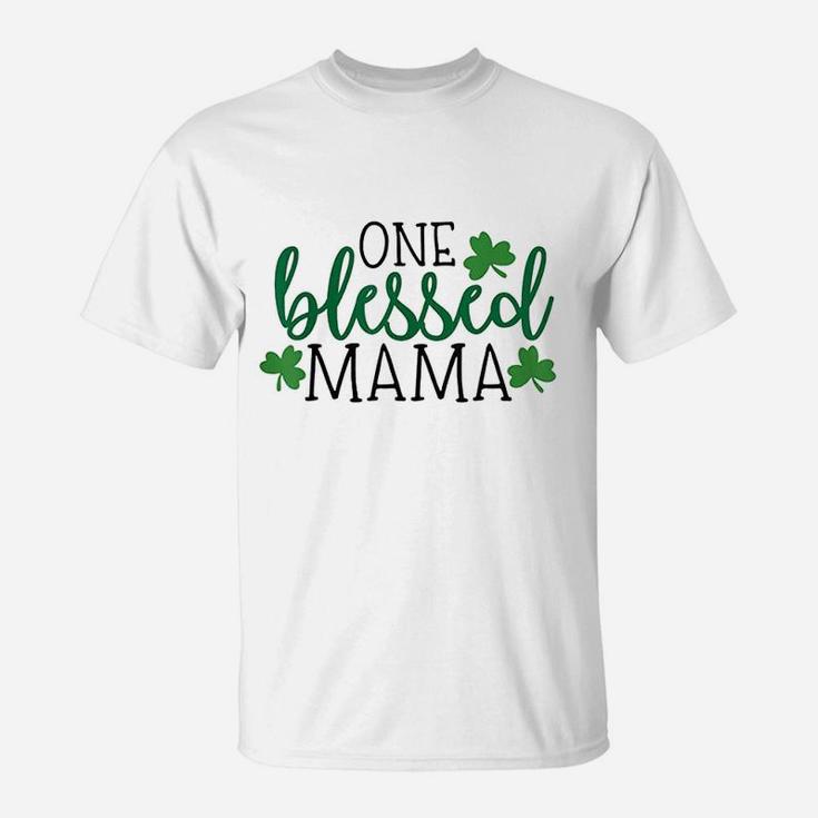 One Blessed Mama Lucky Mama T-Shirt