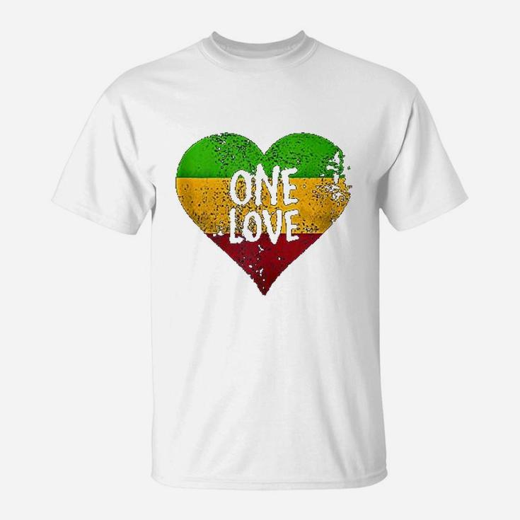 One Love Rastafari T-Shirt Jamaica Retro Vintage Gift T-Shirt One Love Rastafari T-Shirt Jamaica Retro Vintage Gift T-Shirt