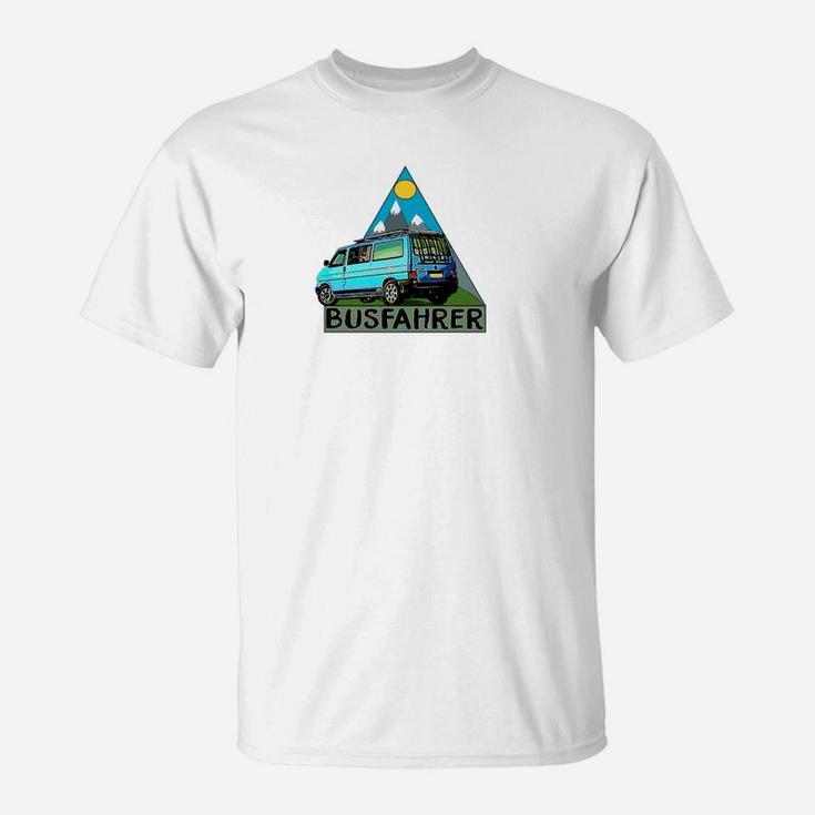 Optimized Product Humorvolles Busfahrer Retro Bus T-Shirt, Beruf T-Shirt