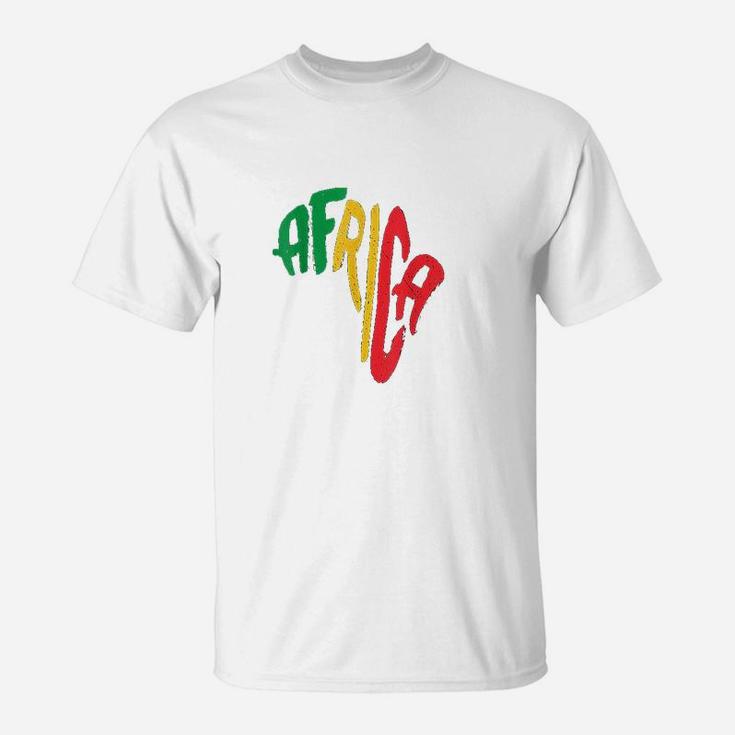 Outline Africa Unity Ethiopian Continent Pan Africa T-Shirt