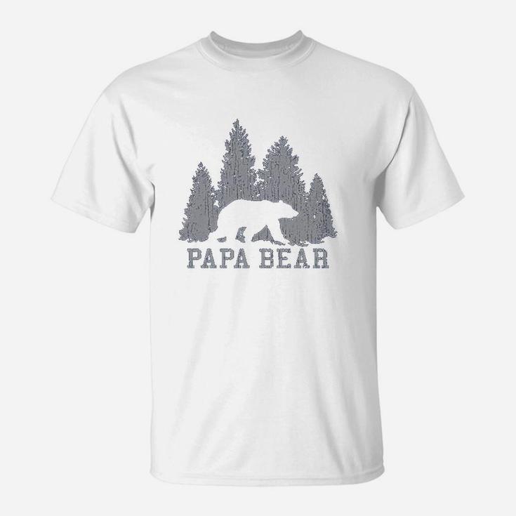 Papa Bear And Forest, best christmas gifts for dad T-Shirt