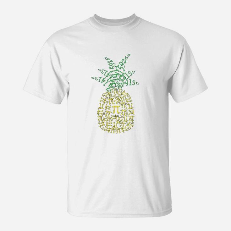 Pineapple Math Pi Day Mathematics Teacher Geek Nerd T-Shirt