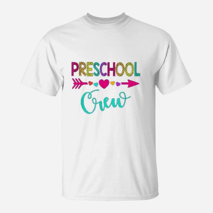 Preschool Crew Teacher 1st Day Of School T-Shirt