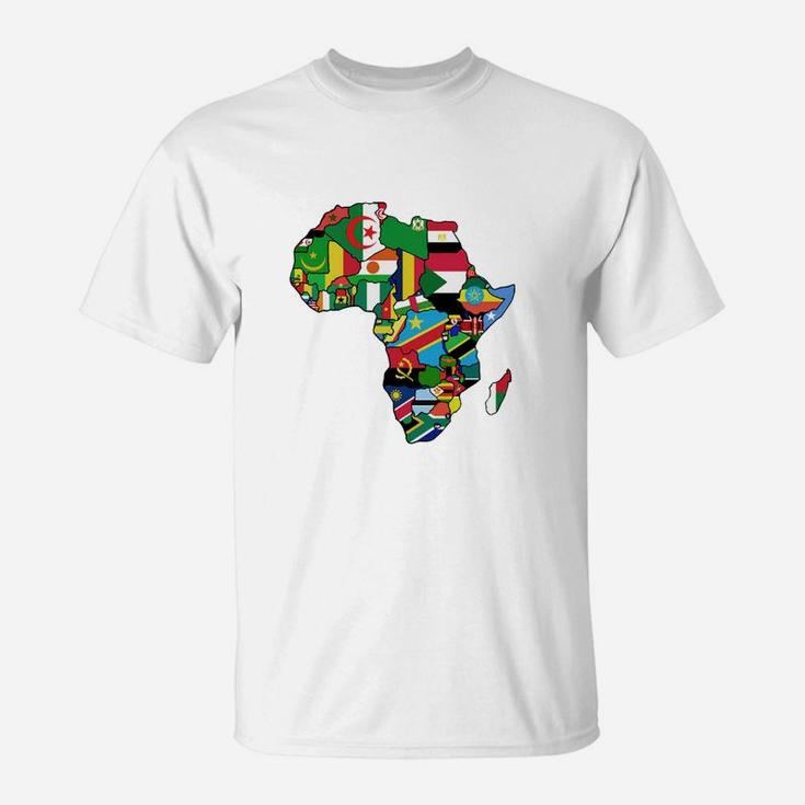 Proud African Country Flags Continent Love T-Shirt