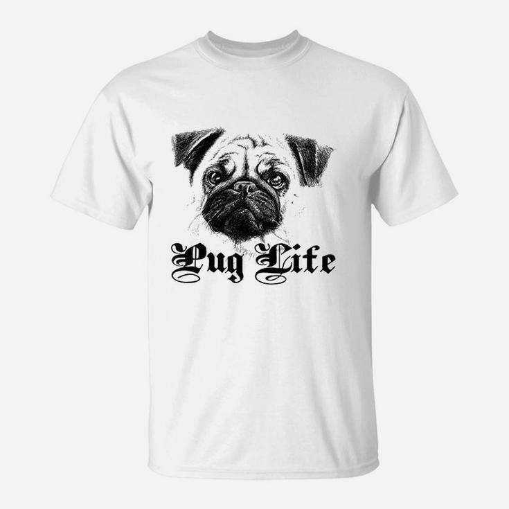 Pug Face Dog Lover Life T-Shirt