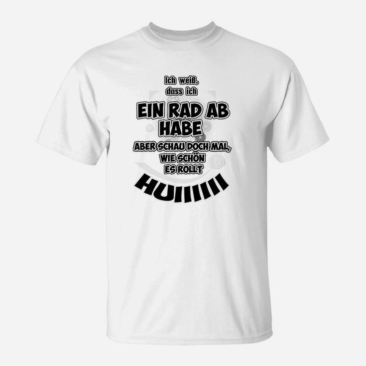 Rad Ab Huiii Spruch T-Shirt, Witziges Herren Statement Tee