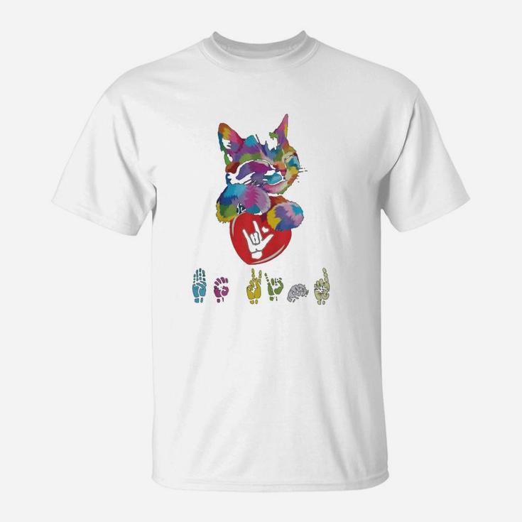 Rainbow Cat T Shirt Seseable UK