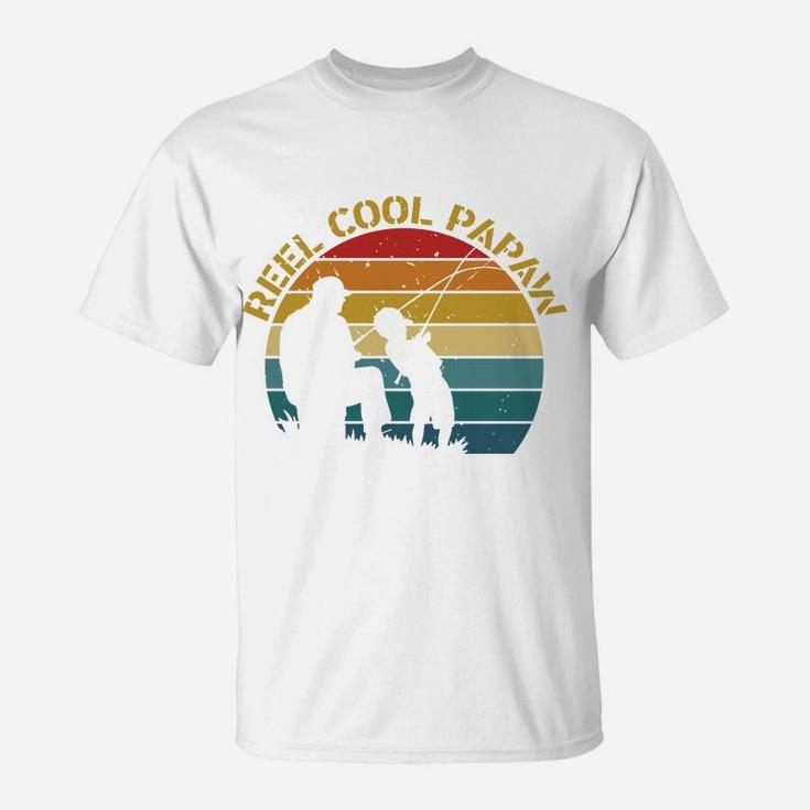 Reel Cool Papaw Cool Fishing Dad Gift Idea T-Shirt