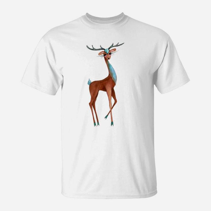 Reindeer Mama Christmas Family Matching Costume Gift T-Shirt