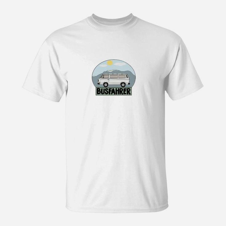 Retro Busfahrer T-Shirt, Vintage Design für Berufsfahrer