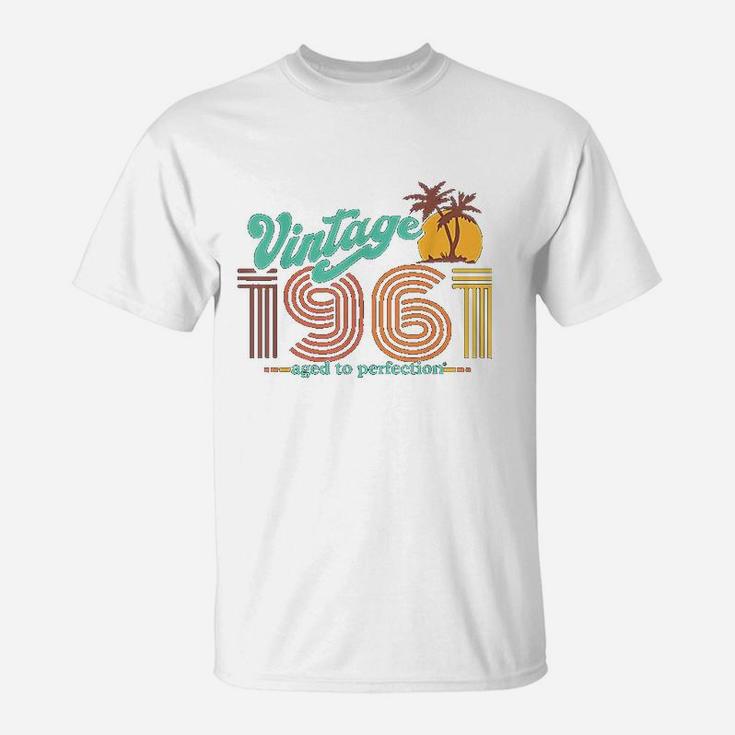 61st Birthday Shirt For Men - 'Vintage 1964 Aged To Perfection' Graphic Tee - Custom Year & Color - View #8