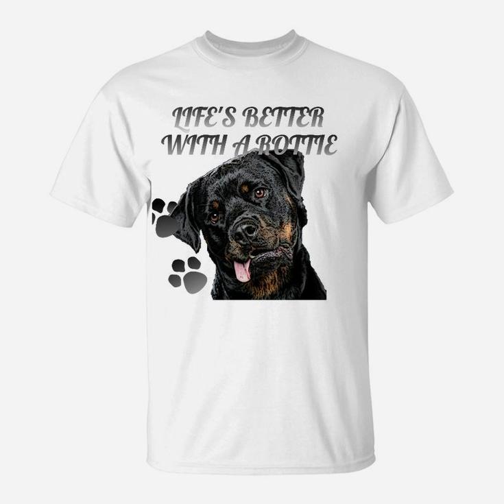 Rottweiler Das Leben Ist Besser Mit Einem Rottie- T-Shirt