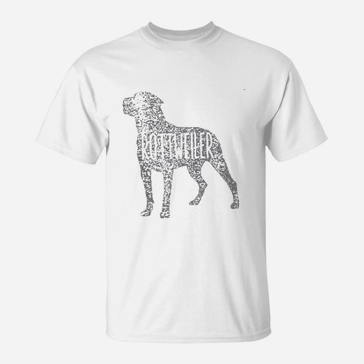 Rottweiler Dog Silhouette T-Shirt
