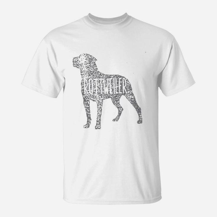 Rottweiler Dog Silhouettes T-Shirt