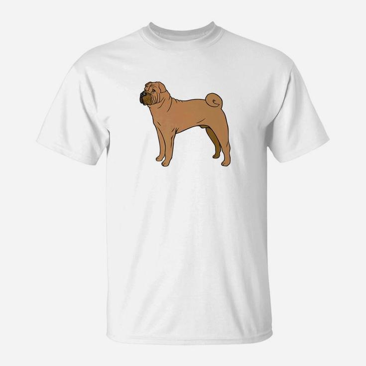 Sharpei Dog Breed Gift For Animal Dogs Lover T-Shirt