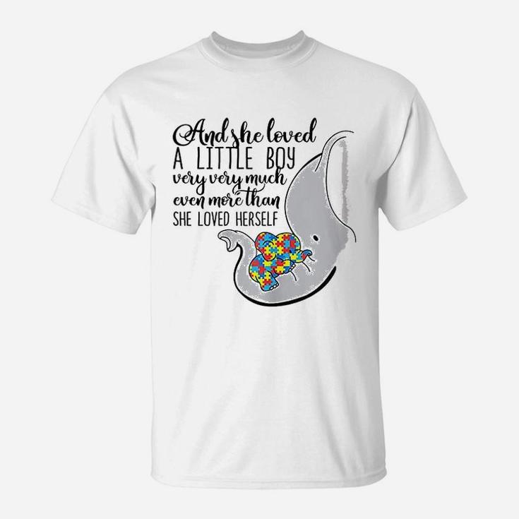 She Loved A Little Boy Very Much Elephant Mom T-Shirt