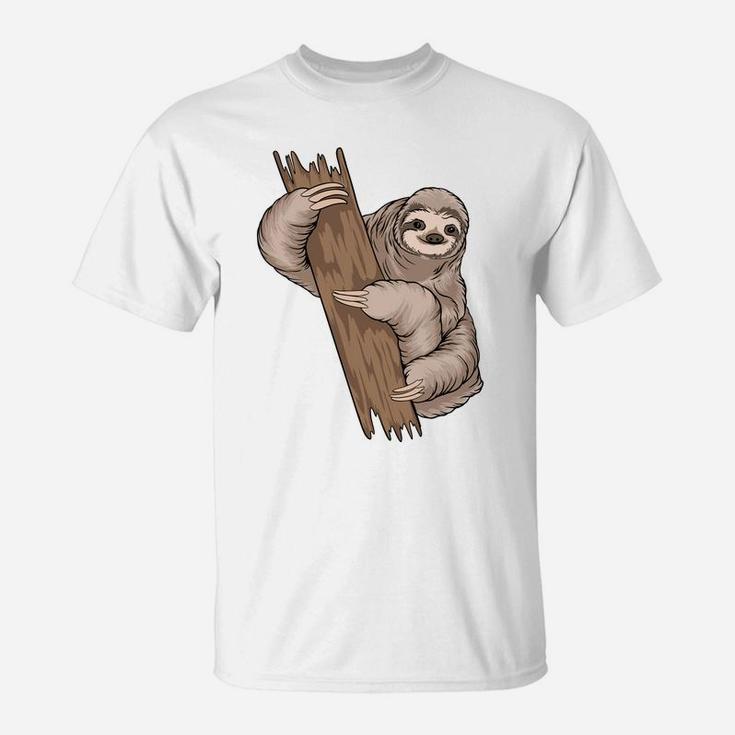 Sloth Birthday Gifts I Love Cute Animals T-Shirt