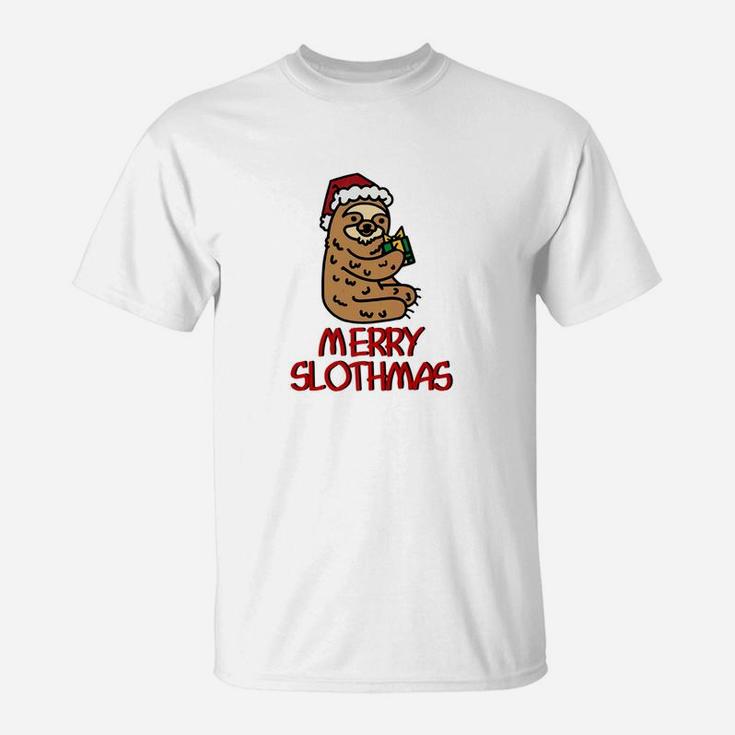 Sloth Merry Christmas Sloth Gift Christmas T-Shirt
