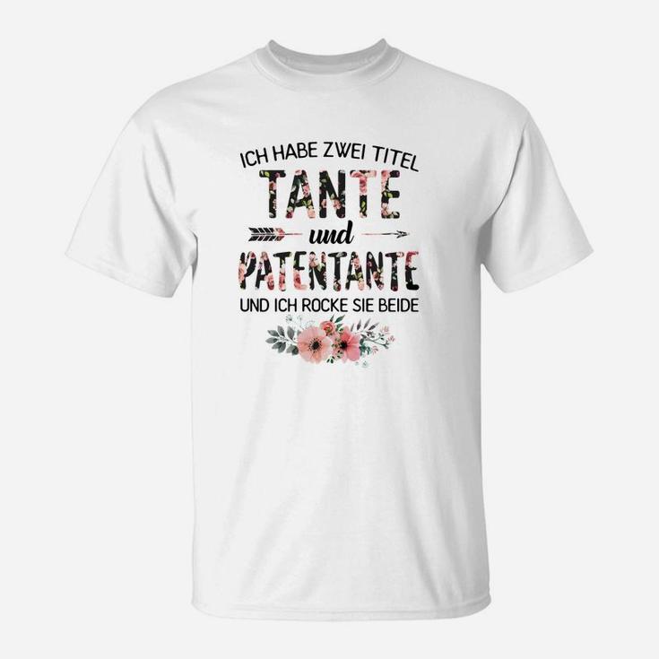 Tante & Patentante T-Shirt, Stolzes Tanten Design