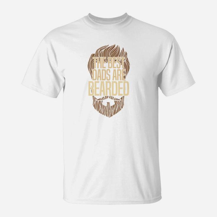 The Best Dads Are Bearded Funny Bearded Hipster T-Shirt