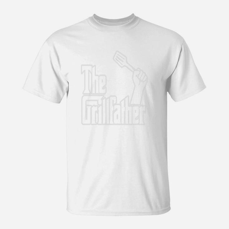 The Grillfather Funny Design Art Gift For Grill Lo T-Shirt