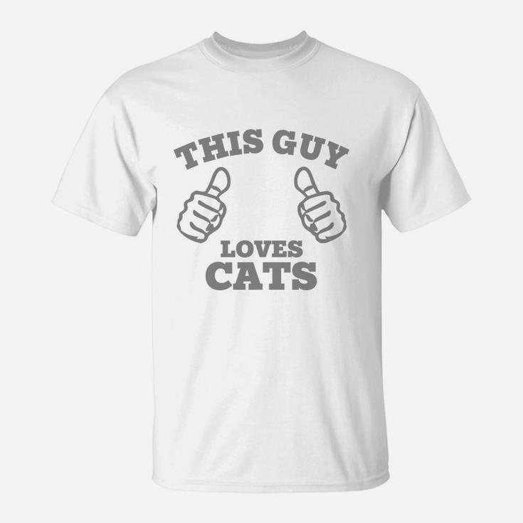 This Guy Loves Cats T-shirts T-Shirt