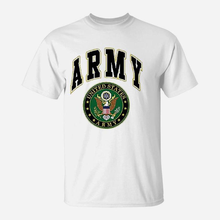 United States Army Crew Army Crest Patriotic T-Shirt