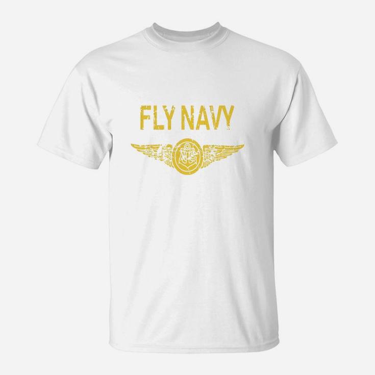 fly navy t shirt