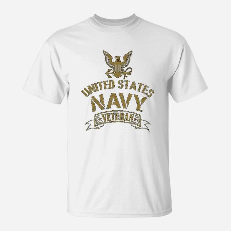 Us Navy Veteran With Eagle Emblem Graphic T-Shirt