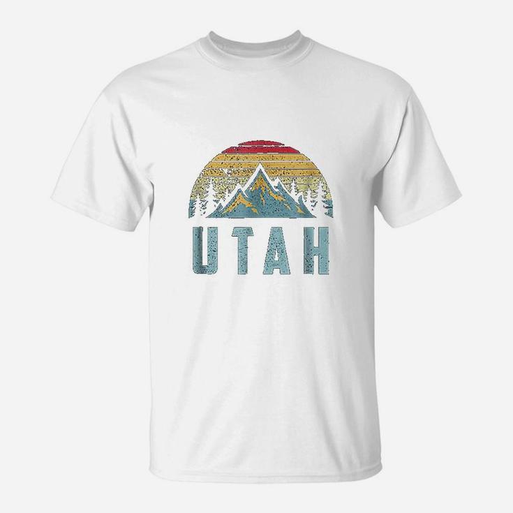 Utah Retro Vintage Mountains Hiking Nature T-Shirt
