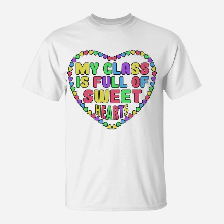 Valentines Day Teacher For Men And Women Sweet Heart T-Shirt