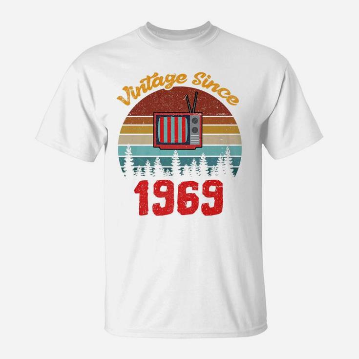Vintage 1969 Mens Birthday Fathers Day Gift T-Shirt