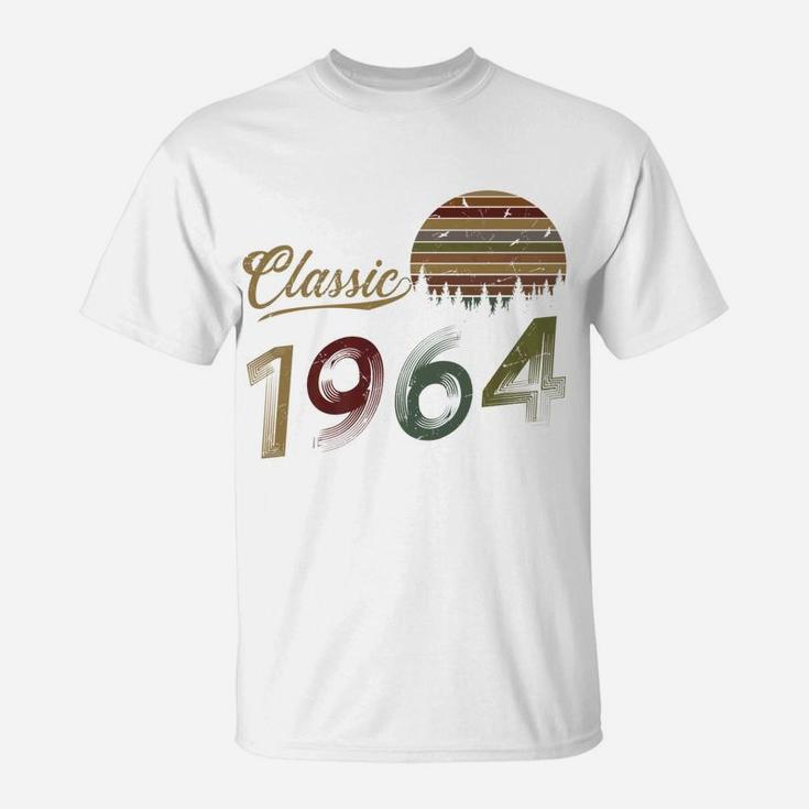 Vintage 58th Birthday Gif For Men Women Classic 1964  T-Shirt