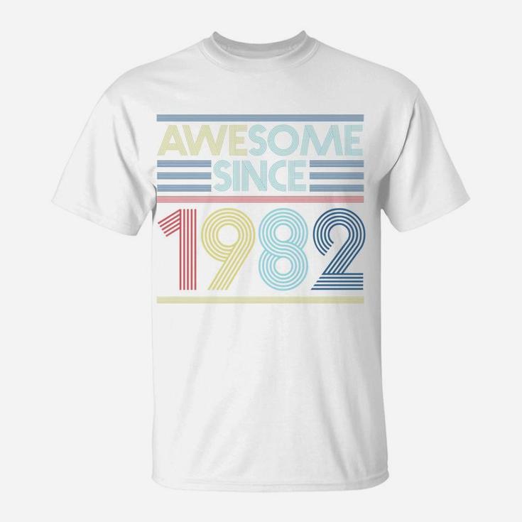 Vintage Birthday Gifts Awesome Since 1982  T-Shirt