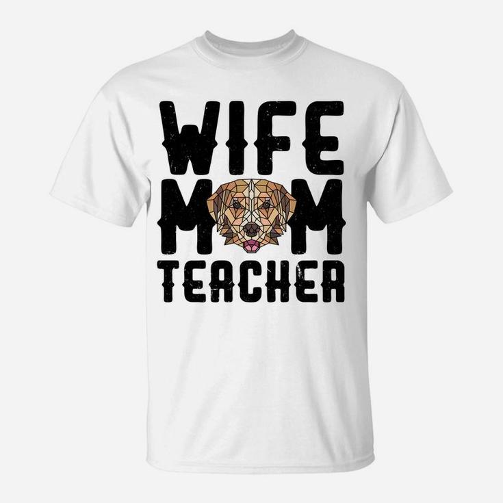 Womens Best Wife Dog Mom Teacher Mothers Day Gift 2022 T-Shirt