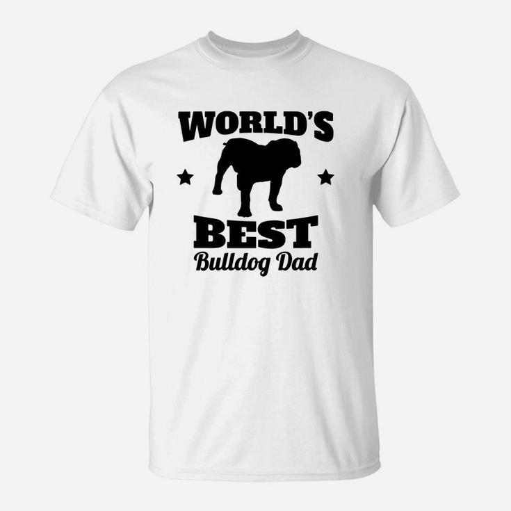 Worlds Best Bulldog Dad Contrast Coffee Mug T-Shirt