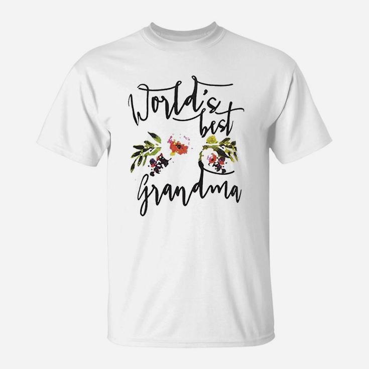 Worlds Best Grandma Mothers Day Best Gift For Mom T-Shirt