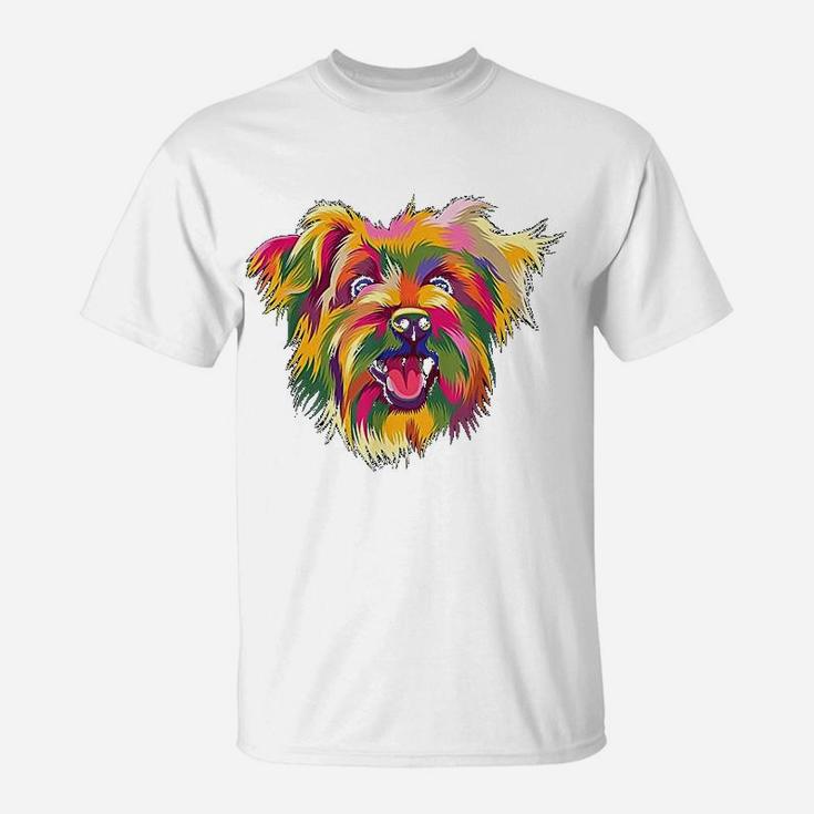 Yorkshire Terrier Cute Yorkie Pop Art Dog Gift T-Shirt